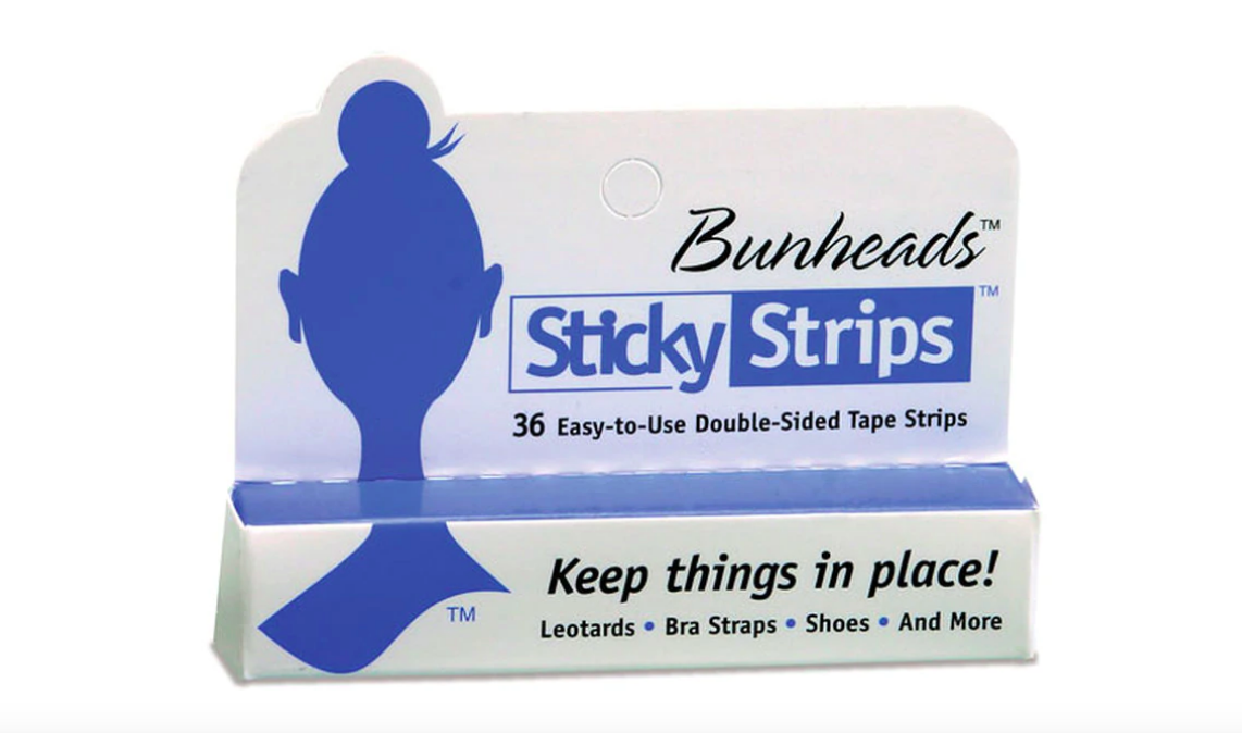 sticky strips bunheads