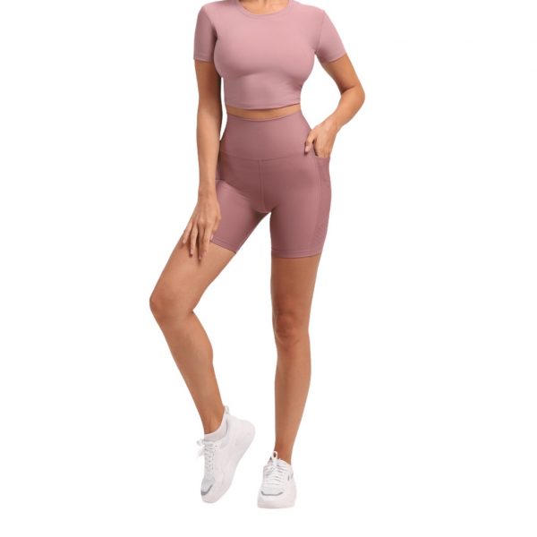 super stacy shorts dusty pink