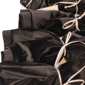 Handmade Velvet Pull On Skirt Black7