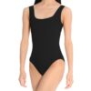 lara leotard black