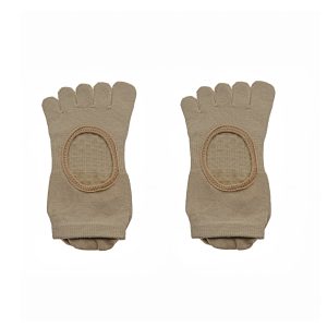 Yoga Pilates Socks Full Toes BOM Beige2