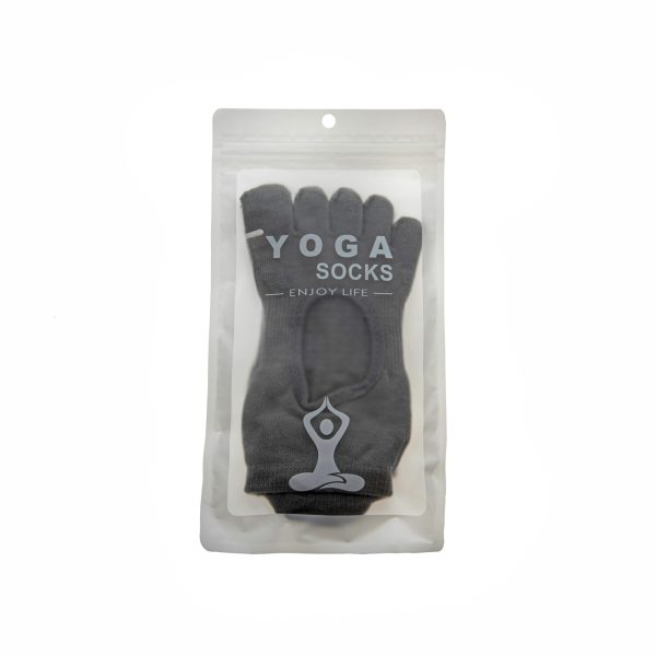 Yoga Pilates Socks Full Toes BOM Grey1