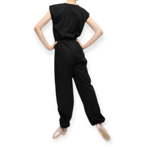 Cap Sleeve Unitard With Sauna Effect Black00002