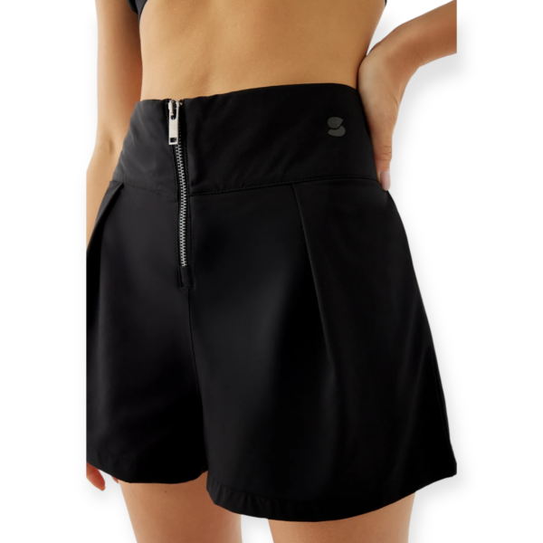 Maya Zipper Shorts Black3