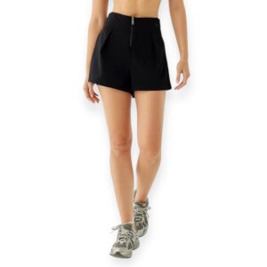 Maya Zipper Shorts Black4