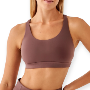 Stella Sports Bra Dark Rose1