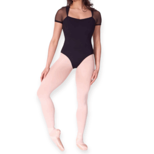 corset short sleeve leotard capezio4