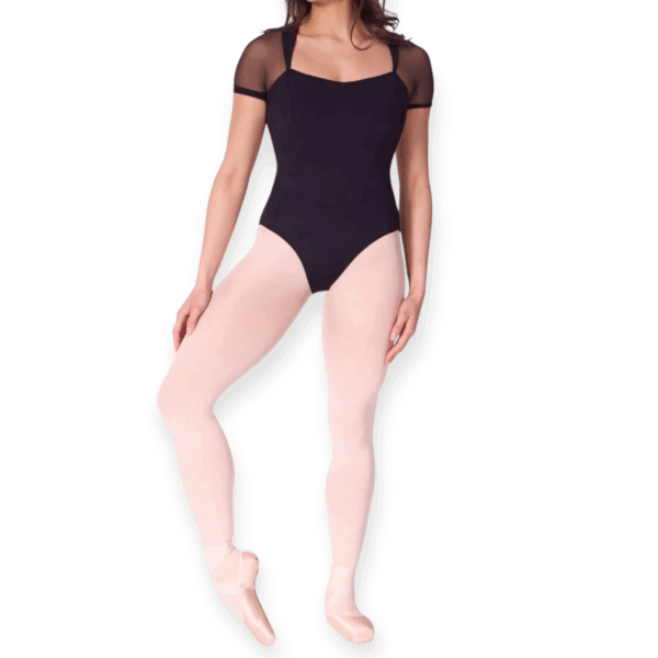 corset short sleeve leotard capezio4