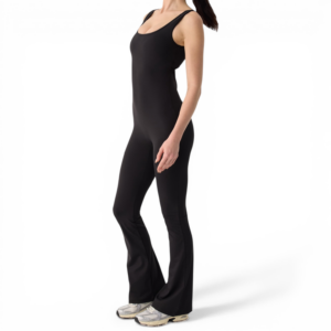 Keira Καμπάνα Ολόσωμο Jumpsuit Μαύρο